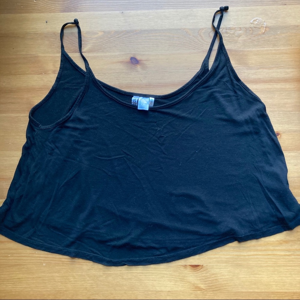 🔥H&M black crop tank top
